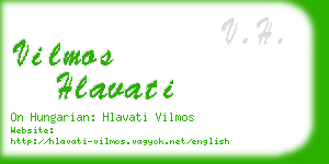 vilmos hlavati business card